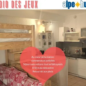  Appartement Studio Des Jeux Alpe D'huez Hyper Centre 4-5 Personnes